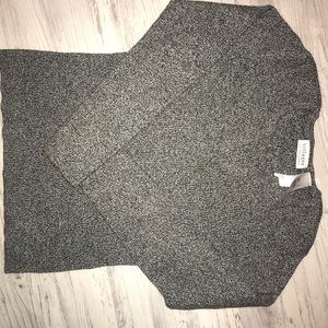 Villager Black and Grey V-Neck Sweater